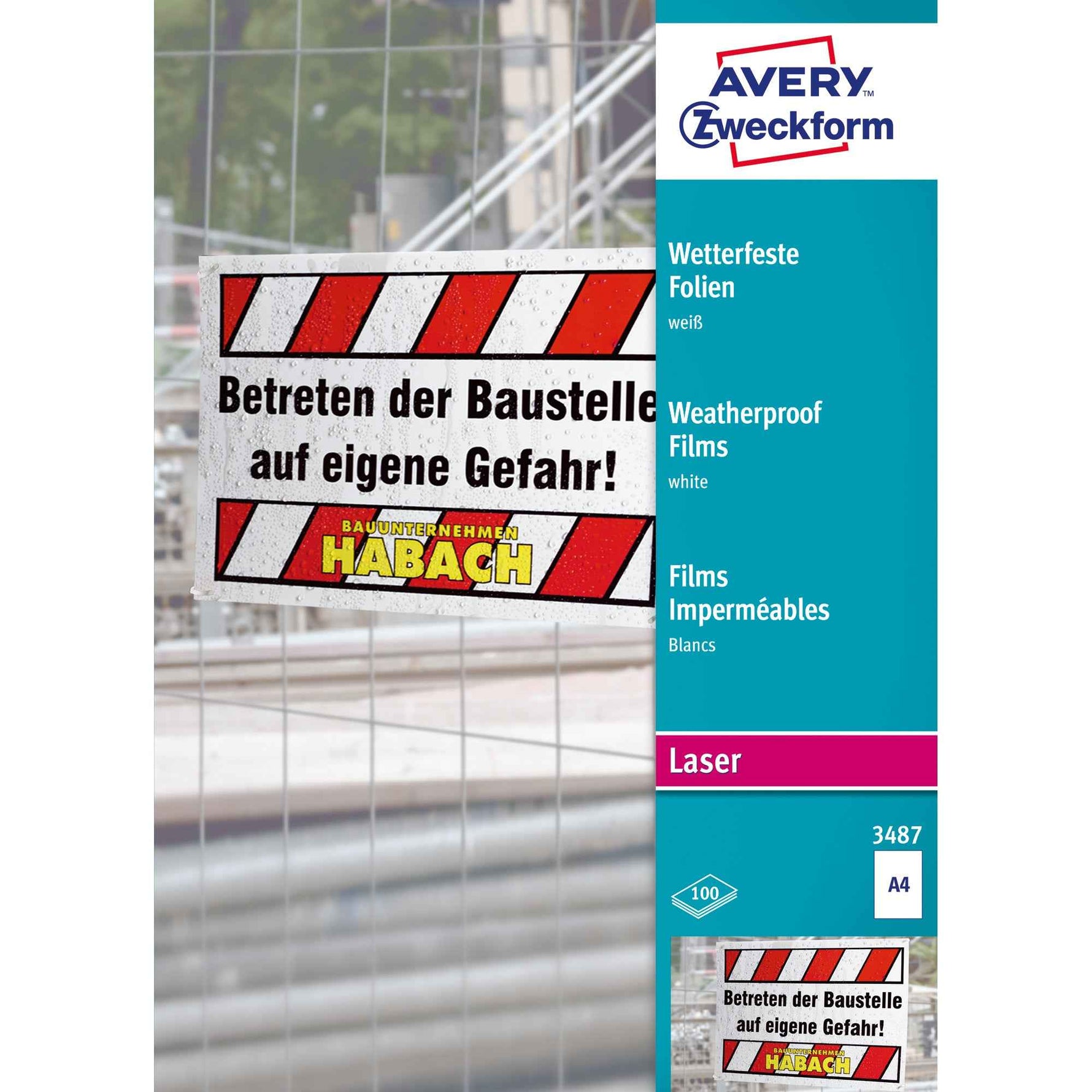 Avery Zweckform OHP Laserfolie DIN A4