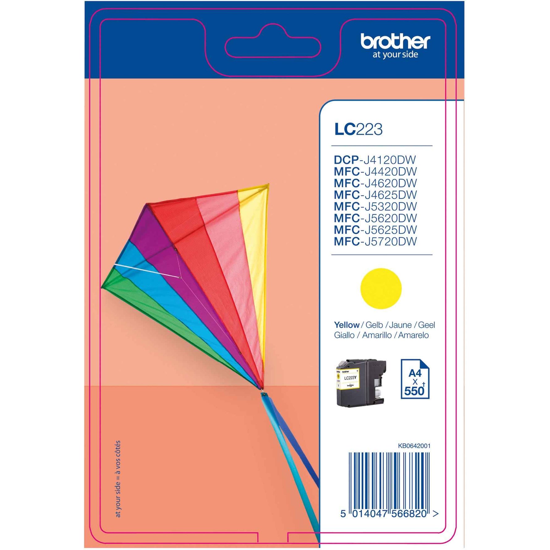 Brother Tintenpatrone LC-223Y gelb
