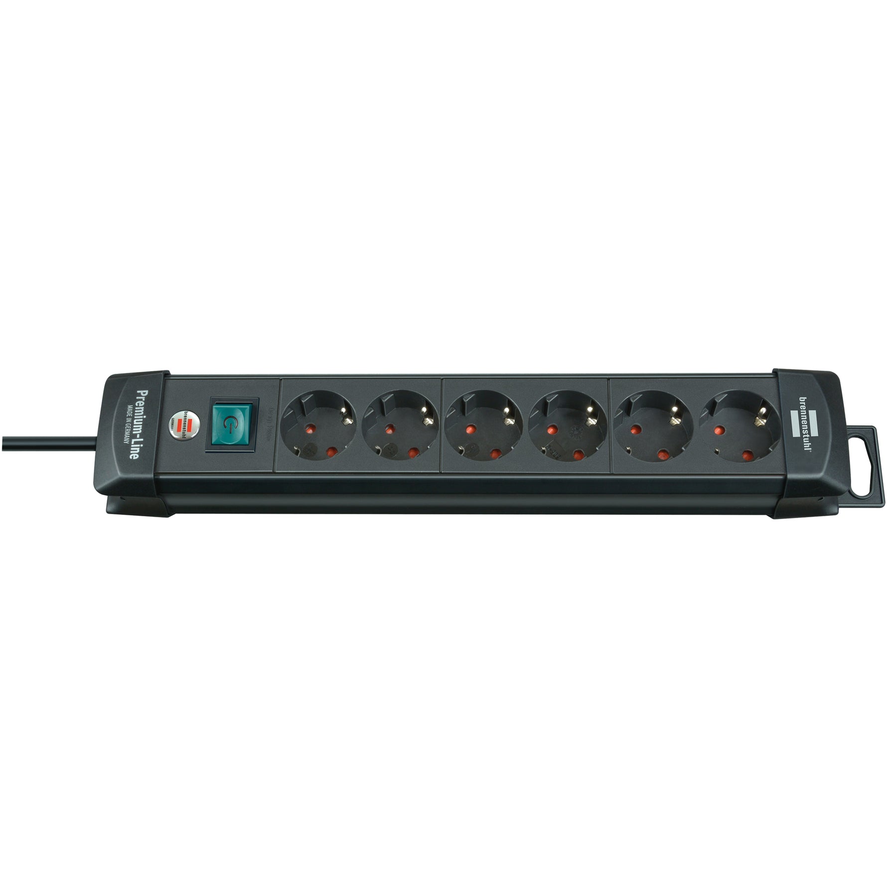 brennenstuhl® Steckdosenleiste Premium-Line 6 Steckdosen schwarz - Wiepa Bürofachpartner