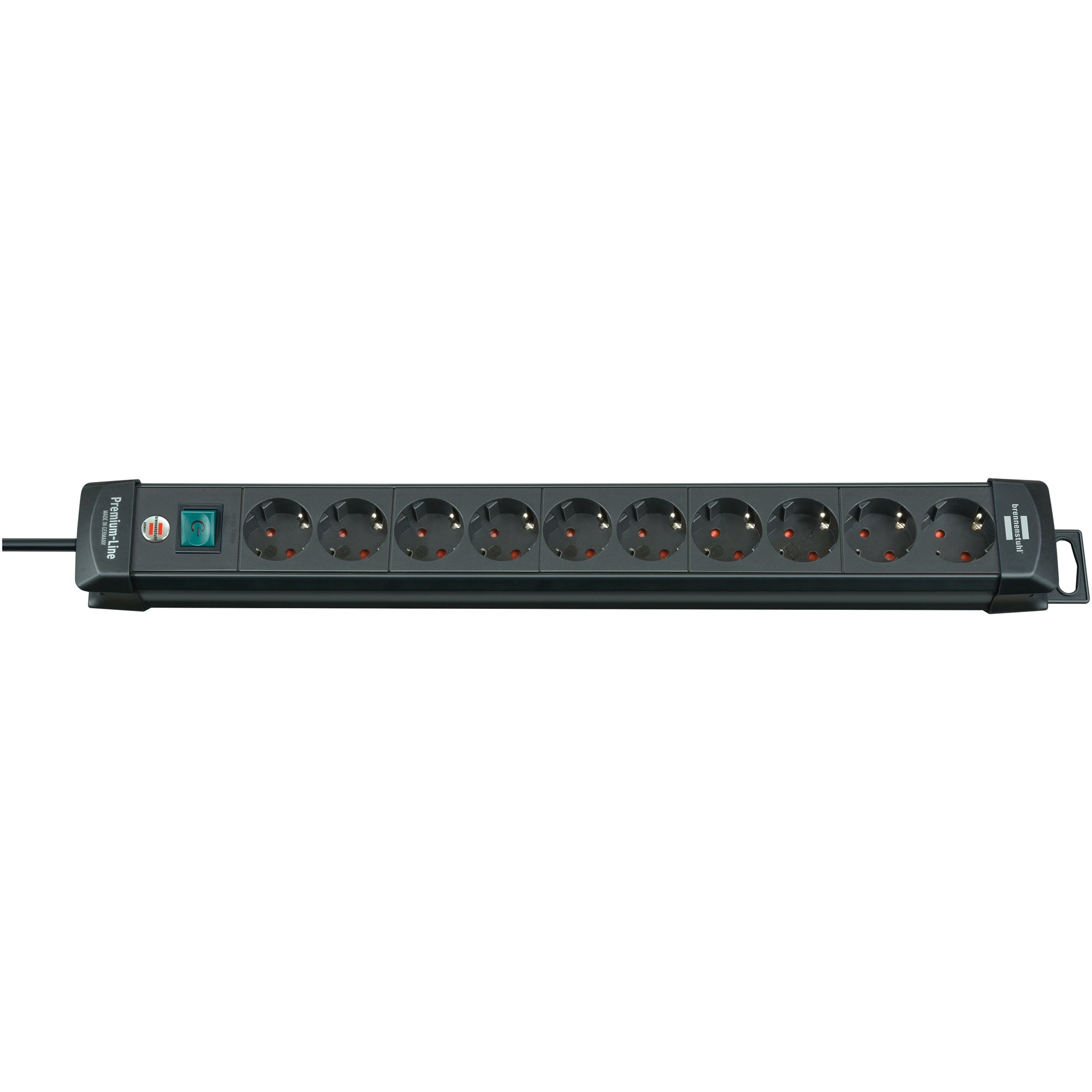 brennenstuhl® Steckdosenleiste Premium-Line 10 Steckdosen schwarz - Wiepa Bürofachpartner