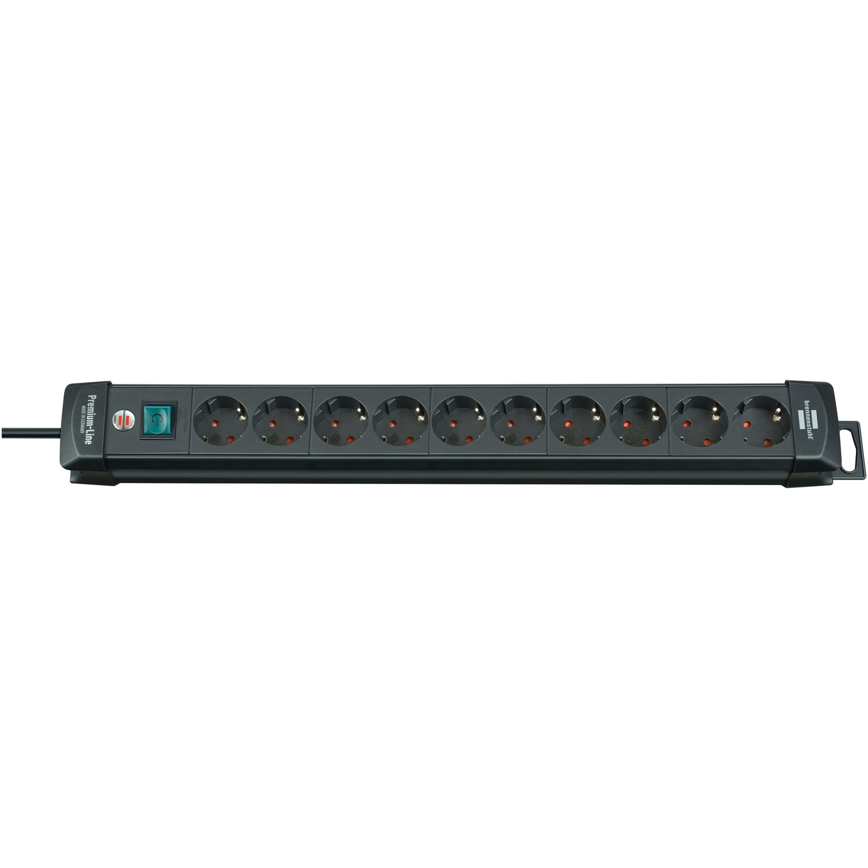 brennenstuhl® Steckdosenleiste Premium-Line 10 Steckdosen schwarz - Wiepa Bürofachpartner