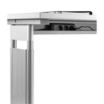Geramöbel Schreibtisch C Fuß Flex 1.800 x 680-820 x 800/1.000 mm (B x H x T) Freiform rechts