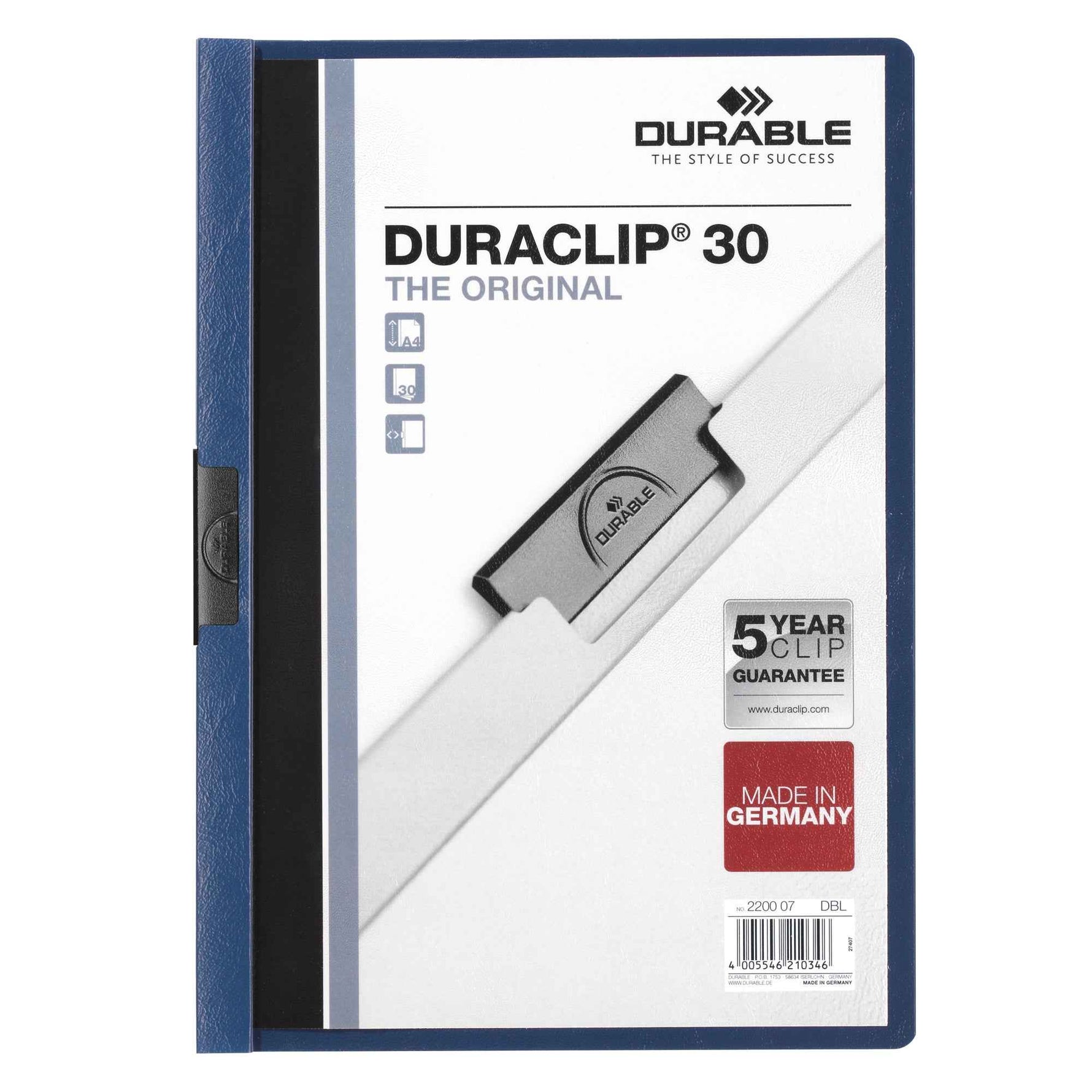 DURABLE Klemmmappe DURACLIP® 30