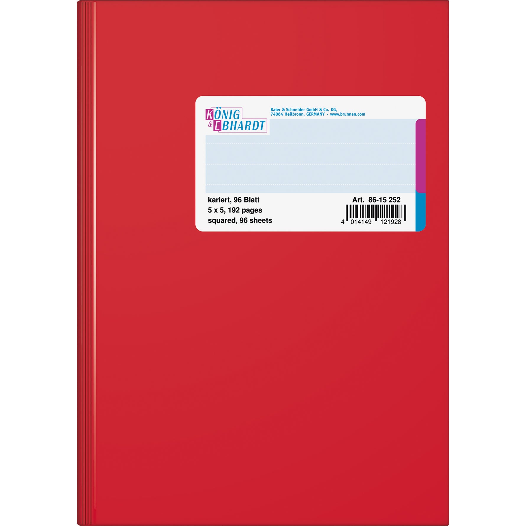 König & Ebhardt Geschäftsbuch Graupappe - Wiepa Bürofachpartner