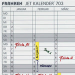 FRANKEN Datumstreifen undatiert 14 x 42 cm (B x H)