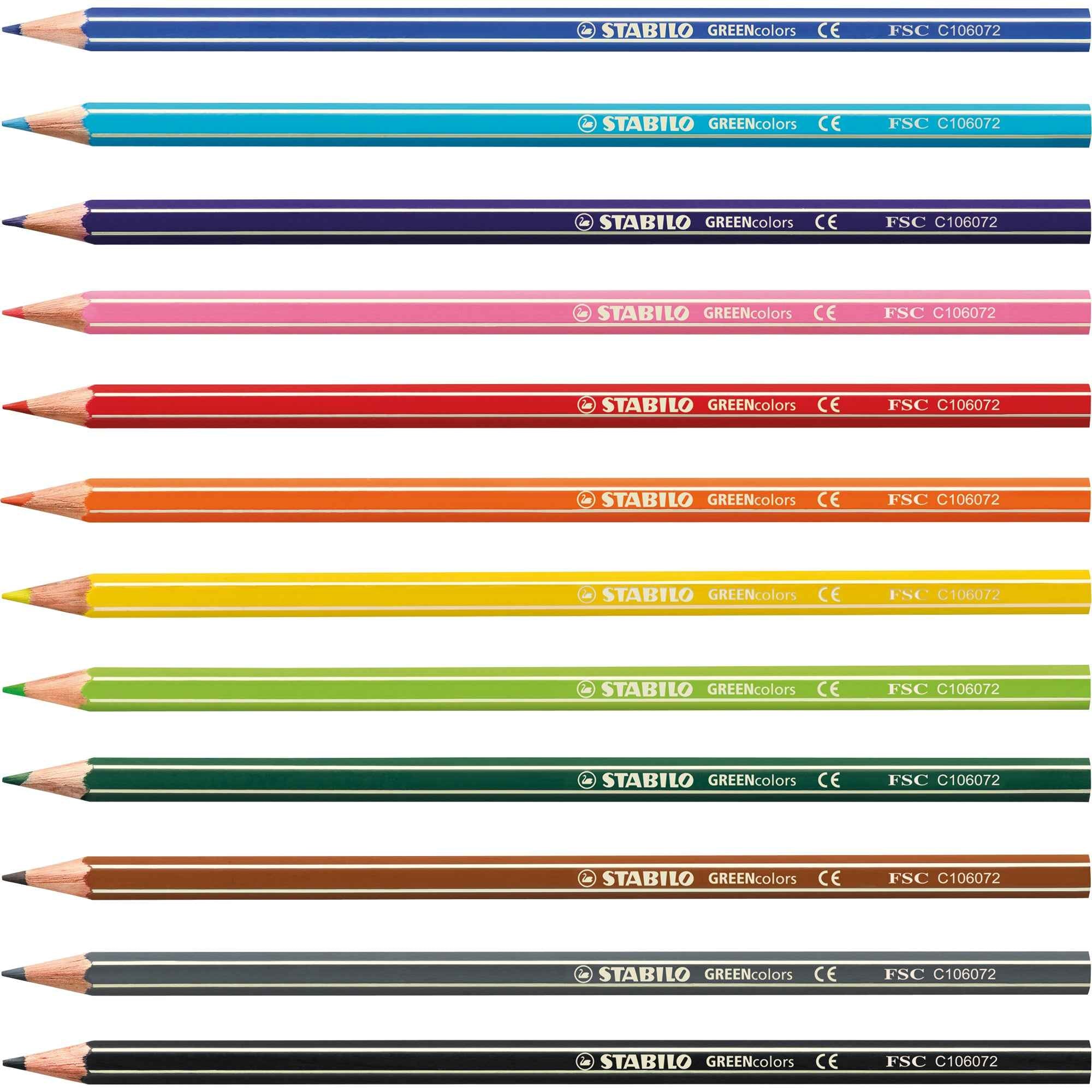 STABILO® Buntstift GREENcolors 12 St./Pack.