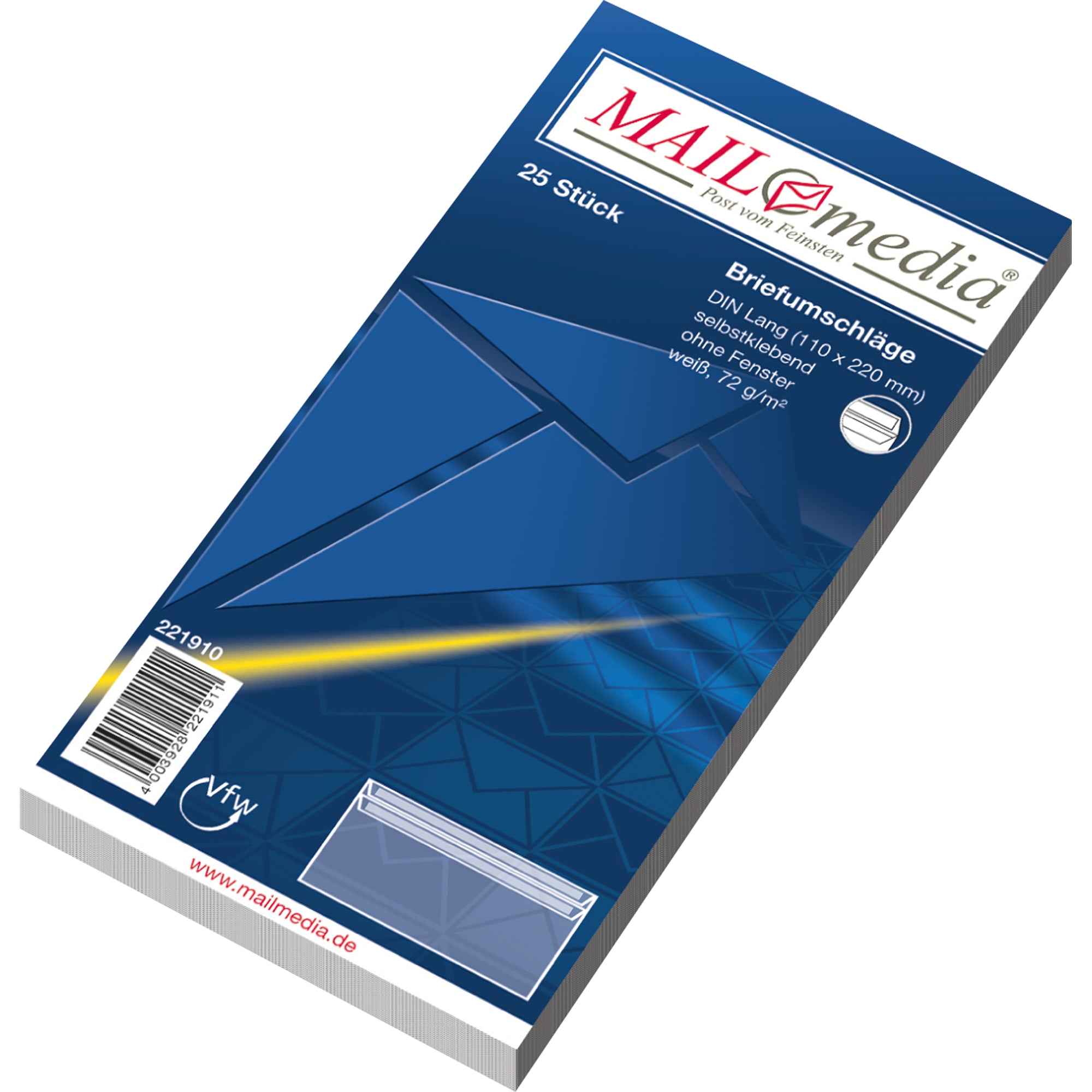 MAILmedia Briefumschläge ohne Fenster
