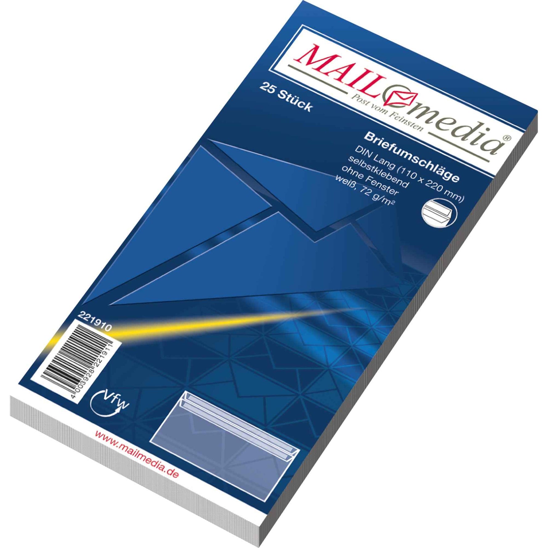 MAILmedia Briefumschläge ohne Fenster