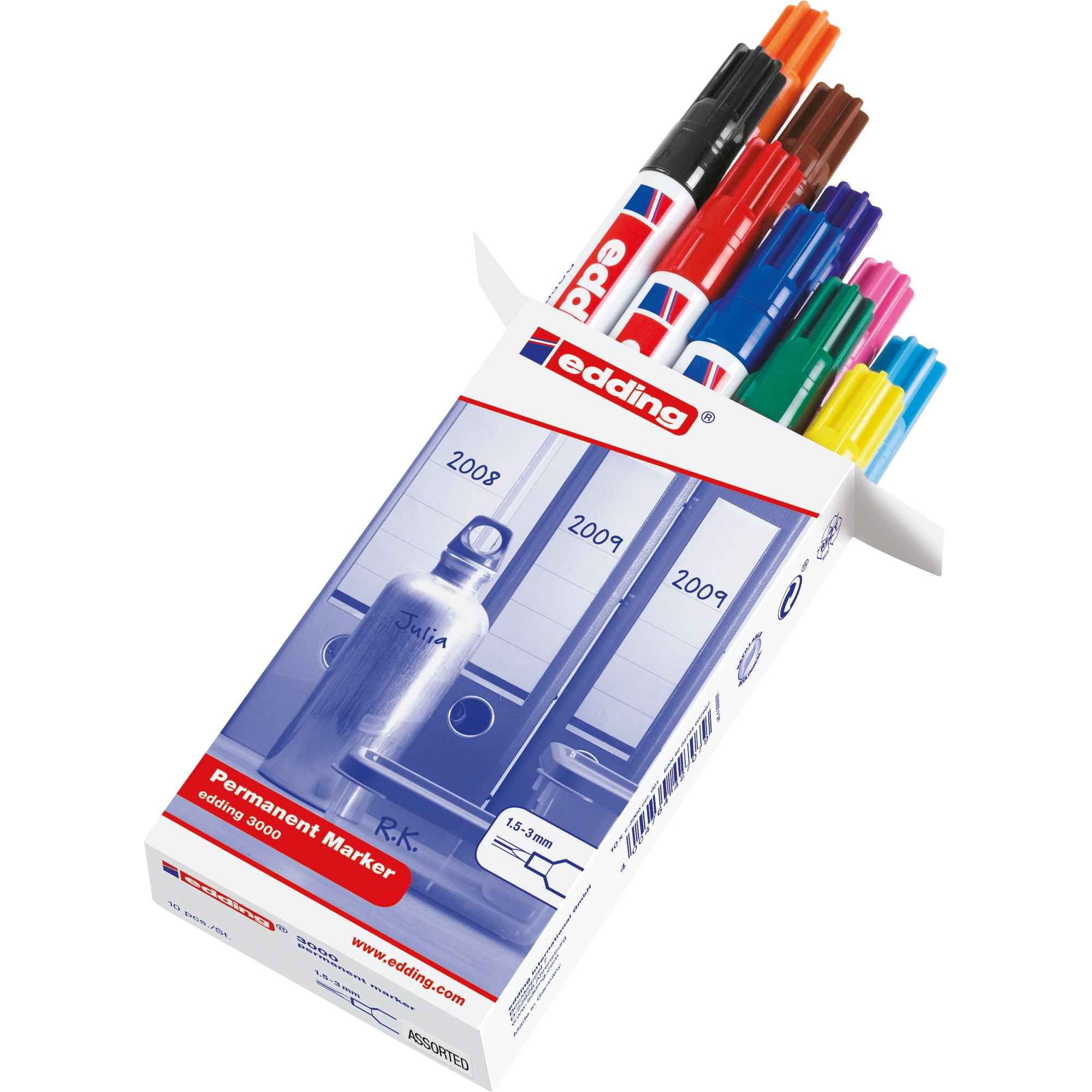 edding Permanentmarker 3000 10 St./Pack.