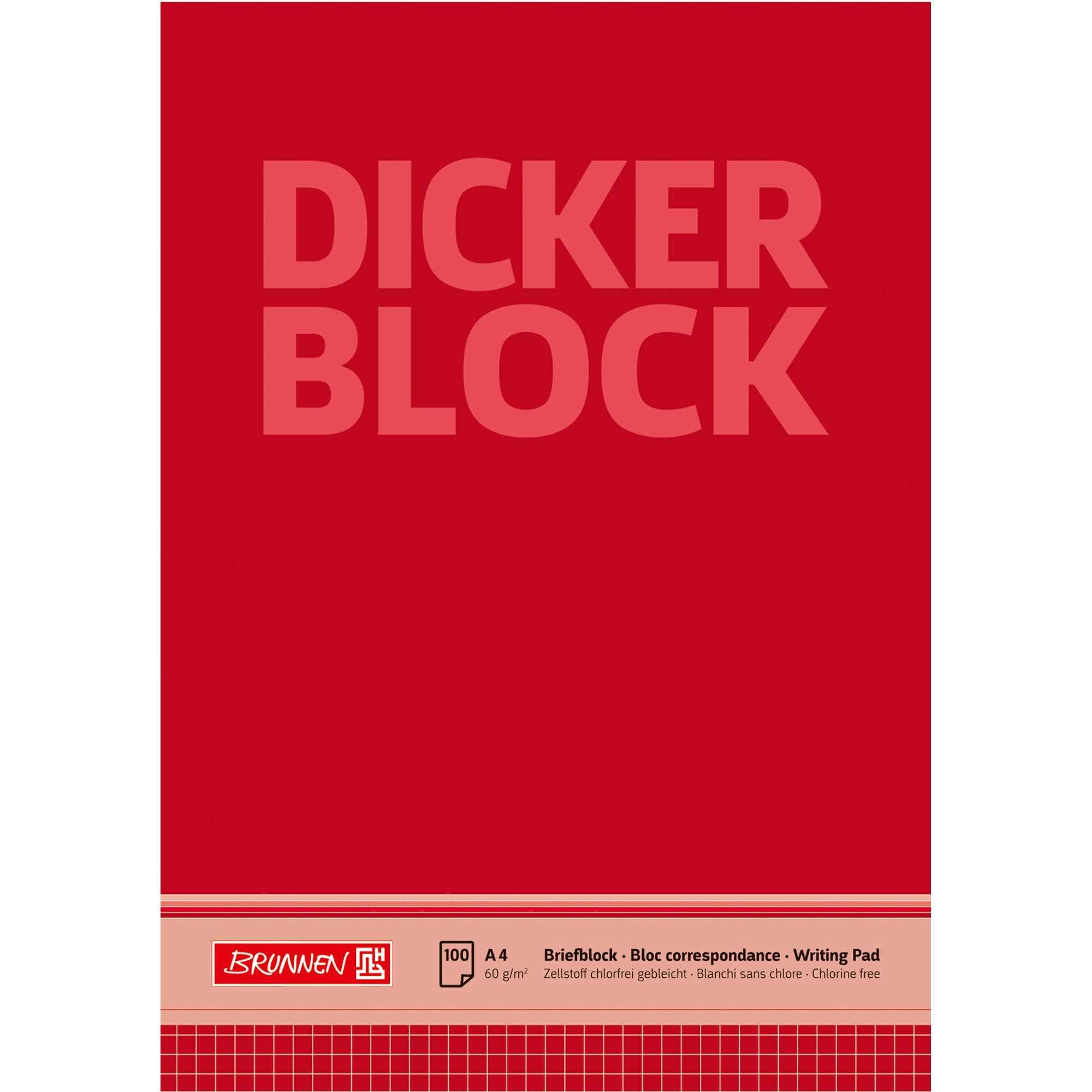 BRUNNEN Briefblock Dicker Block