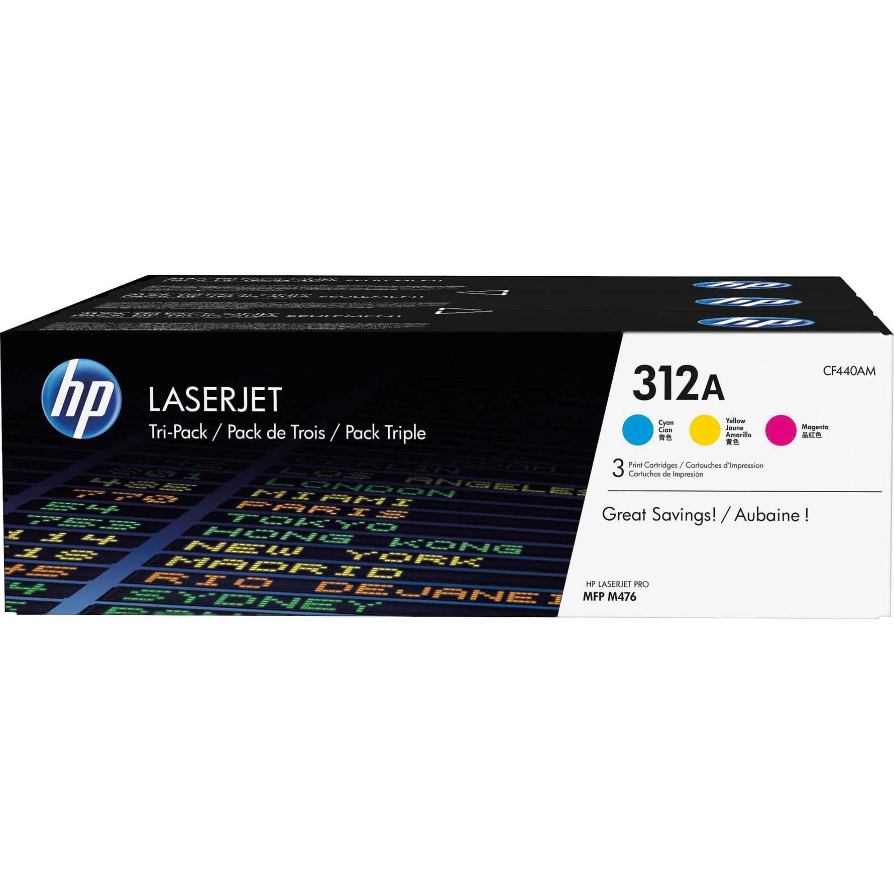 HP Toner 312A cyan, magenta, gelb 3 St./Pack.