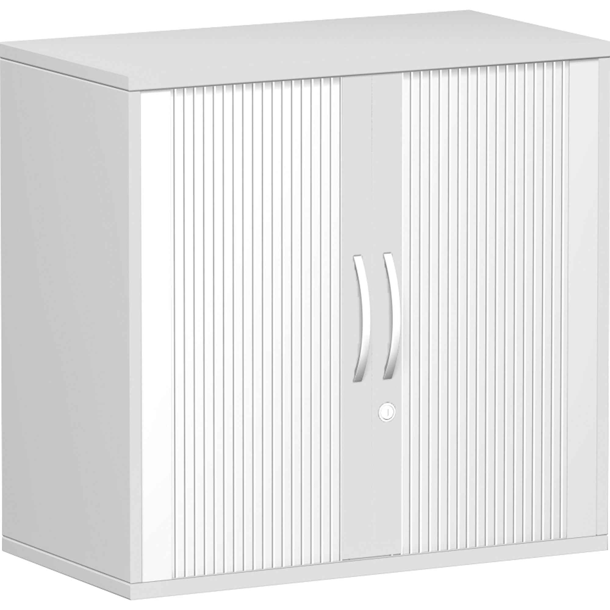 Geramöbel Rollladenschrank Flex 800 x 798 x 425 mm (B x H x T) lichtgrau