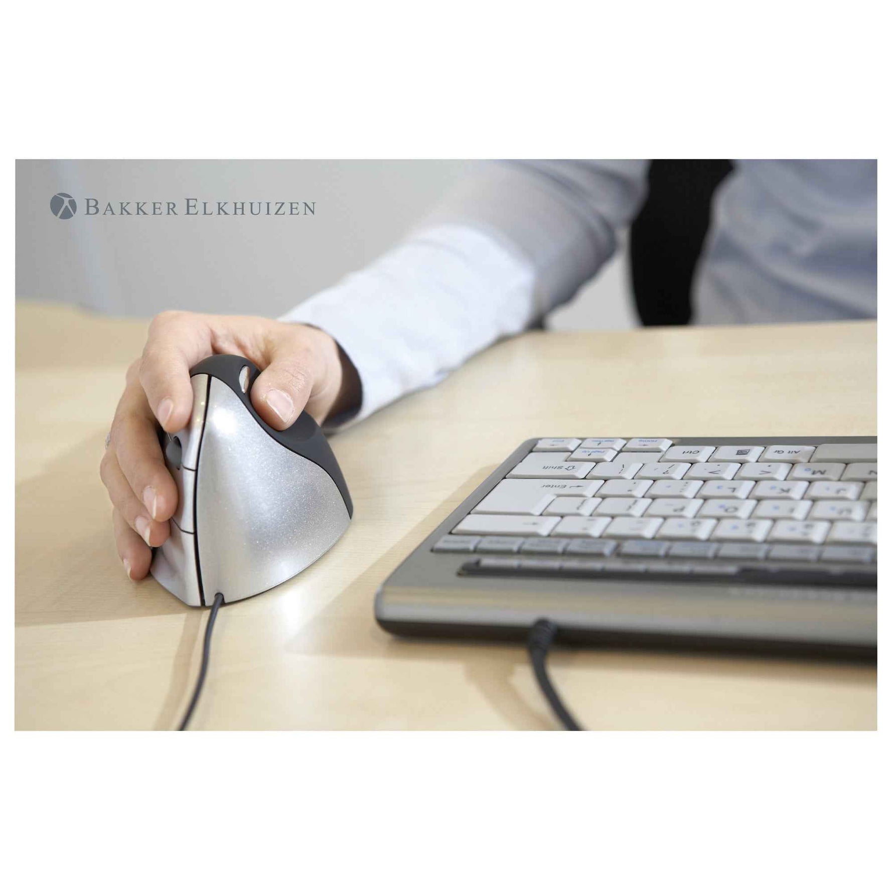BakkerElkhuizen Optische PC Maus Evoluent 4 ergonomisch