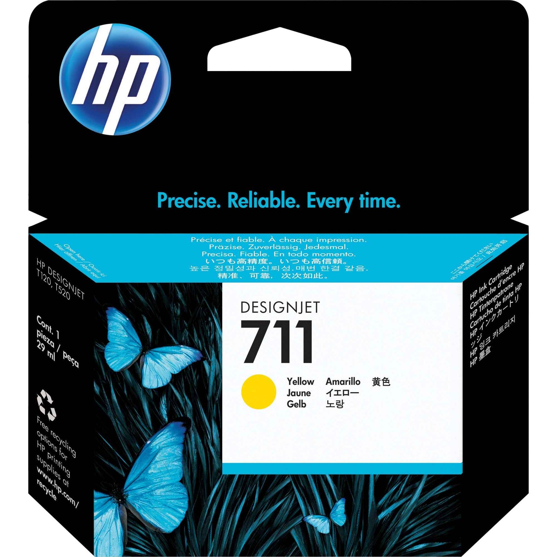 HP Tintenpatrone 711 gelb