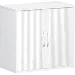 Geramöbel Rollladenschrank Flex 800 x 798 x 425 mm (B x H x T) silber
