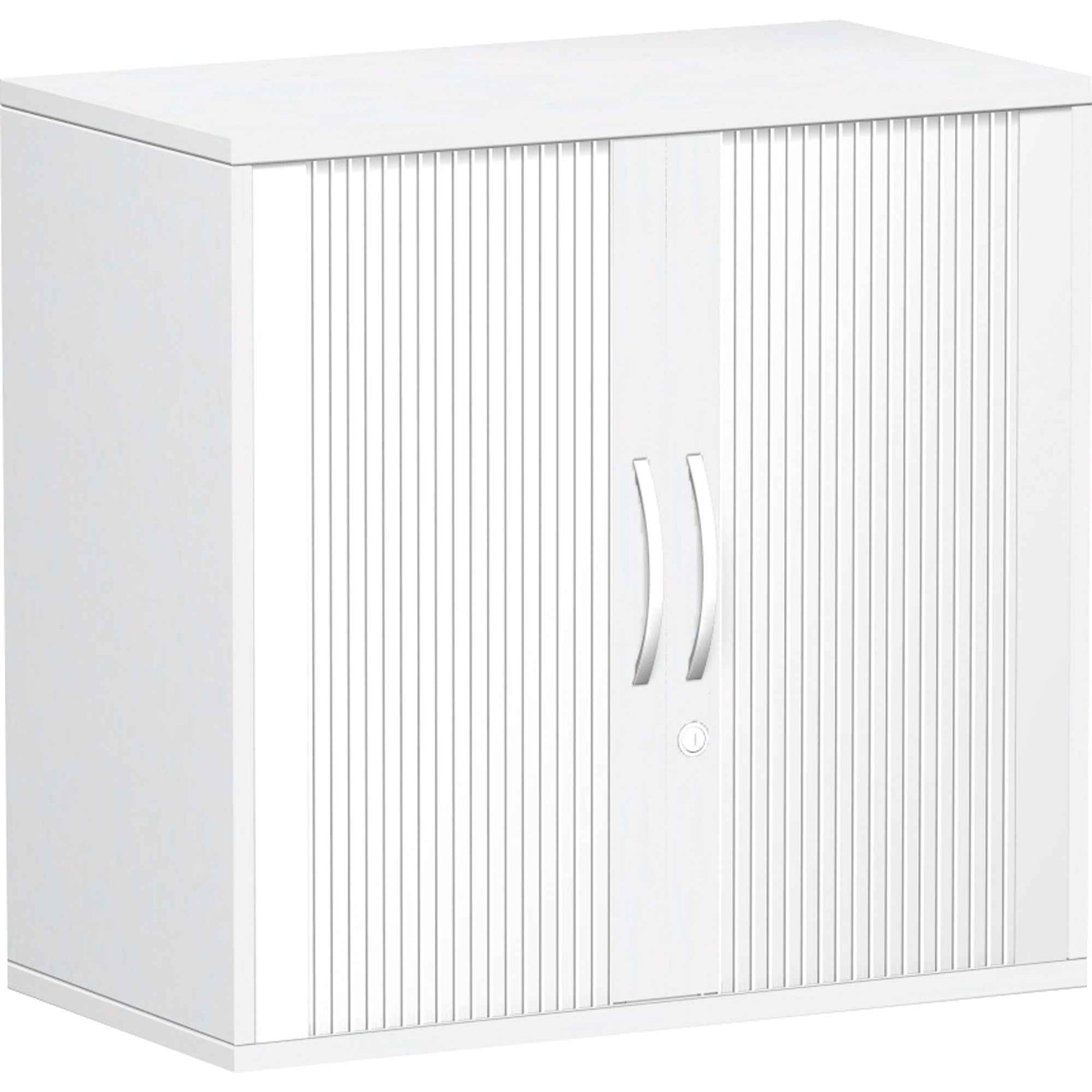 Geramöbel Rollladenschrank Flex 800 x 798 x 425 mm (B x H x T) silber