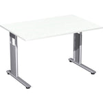 Geramöbel Schreibtisch C Fuß Flex 1.200 x 680-820 x 800 mm (B x H x T) Rechteck