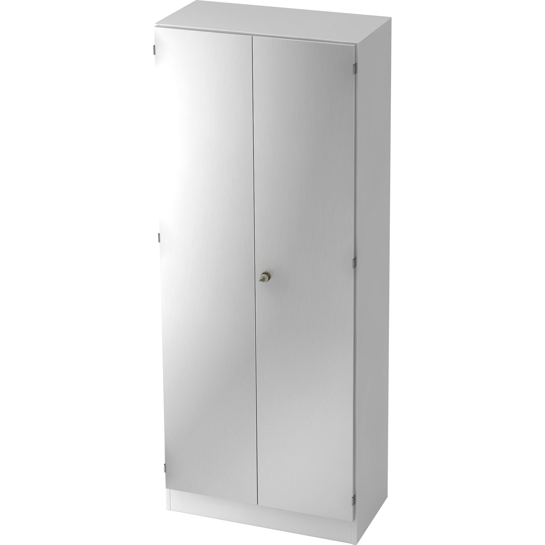 Hammerbacher Flügeltürenschrank silber
