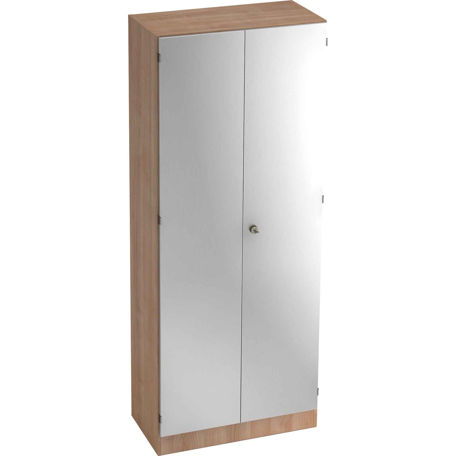 Hammerbacher Flügeltürenschrank silber