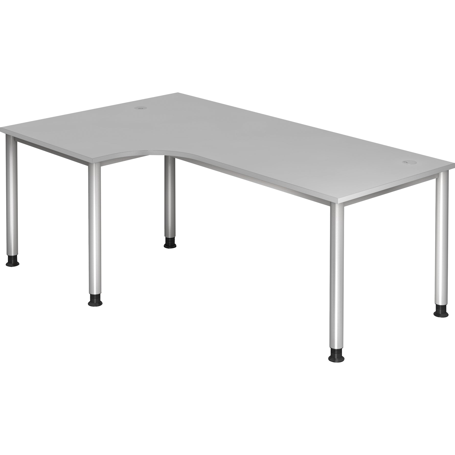 Hammerbacher Schreibtisch 2.000 x 680-760 x 1.200 mm (B x H x T) – Produktbild 6