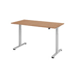 Hammerbacher Schreibtisch 1.600 x 710-1.200 x 800 mm (B x H x T) – Produktbild 3