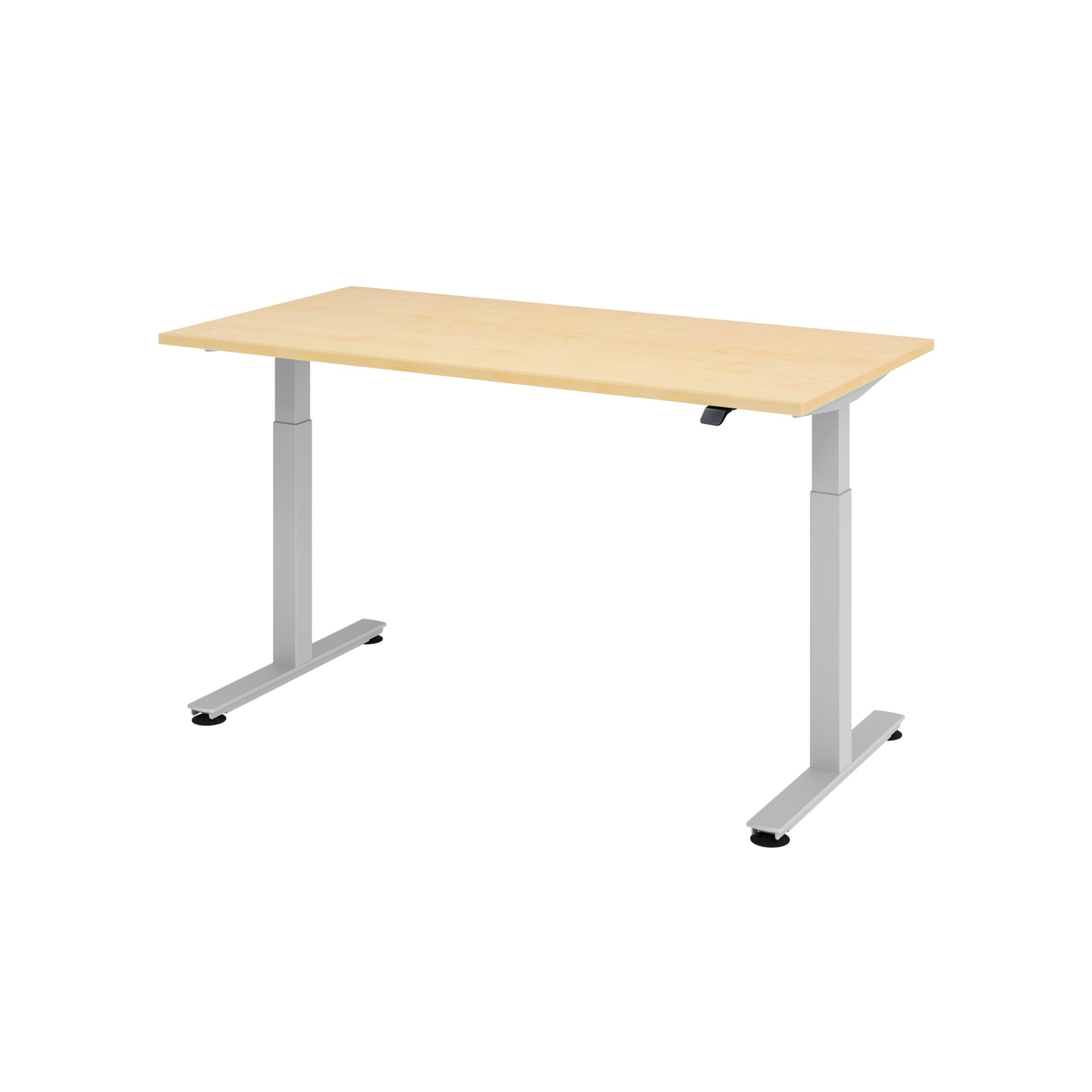 Hammerbacher Schreibtisch 1.600 x 710-1.200 x 800 mm (B x H x T) – Produktbild 4