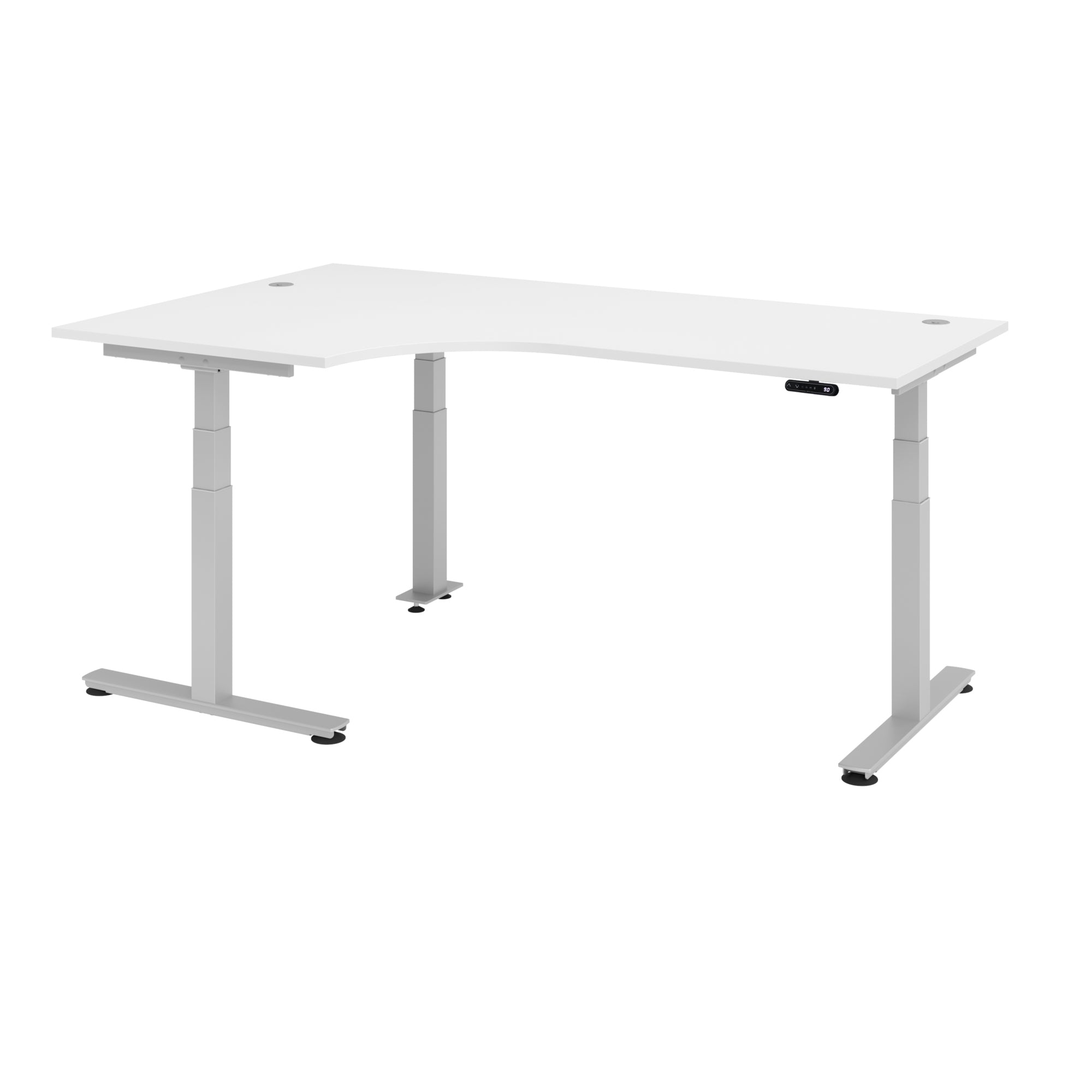 Hammerbacher Schreibtisch 2.000 x 630-1.270 x 1.200 mm (B x H x T)