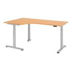 Hammerbacher Schreibtisch 2.000 x 630-1.270 x 1.200 mm (B x H x T) – Produktbild 3