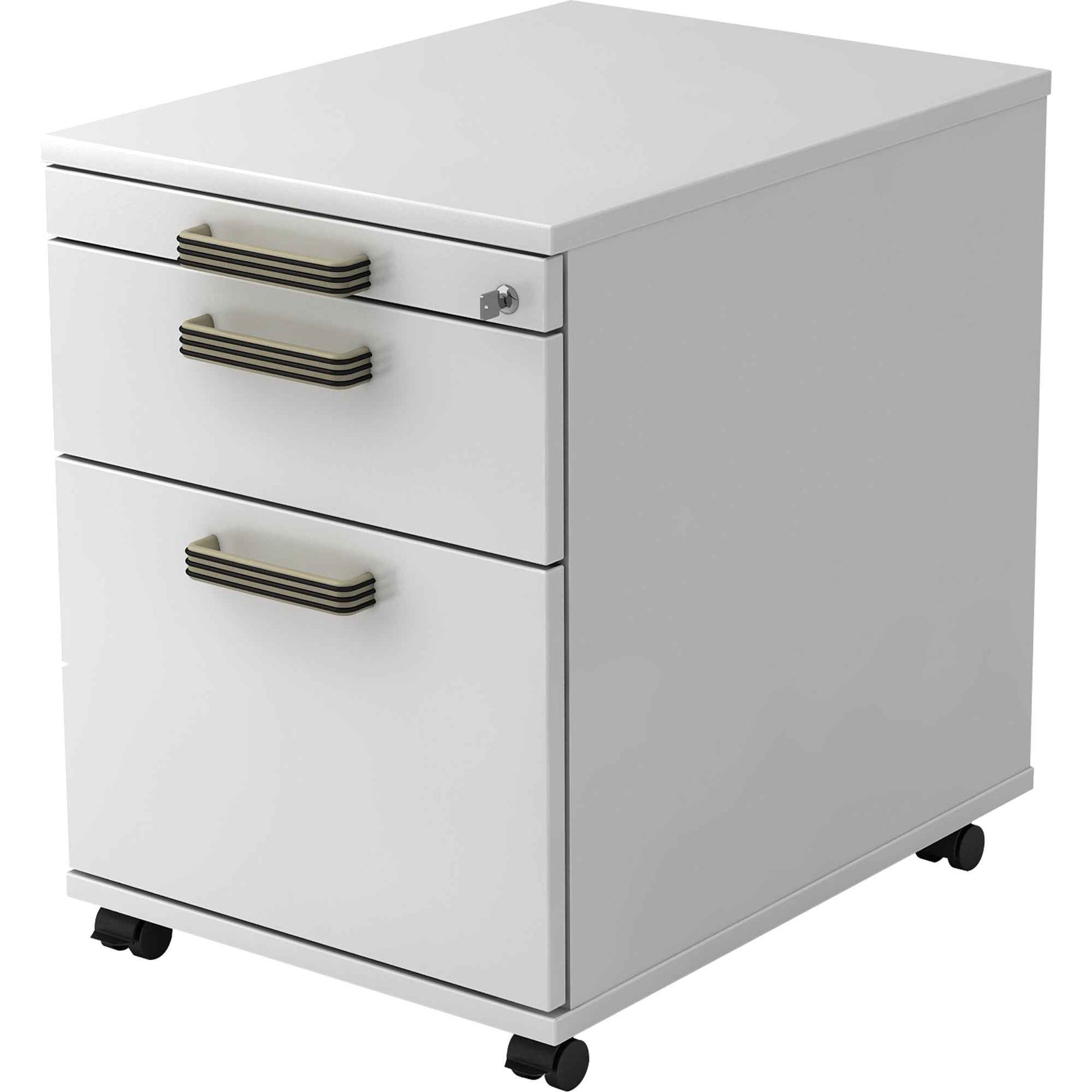 Hammerbacher Rollcontainer Solid weiß