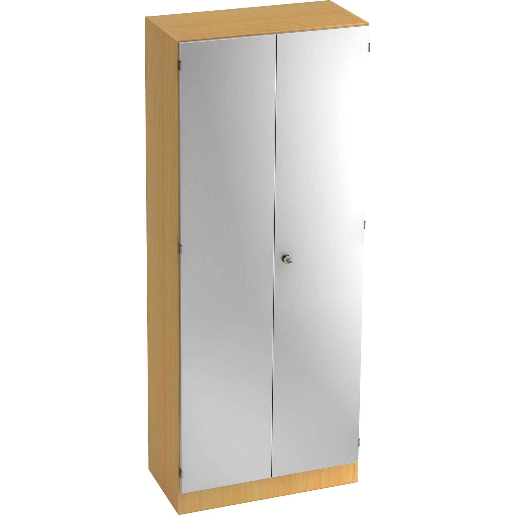 Hammerbacher Garderobenschrank silber