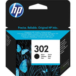 Schwarze HP Tintenpatrone 302 für Drucker, Tintenpatrone in Originalverpackung, klare Verpackungsaufnahme