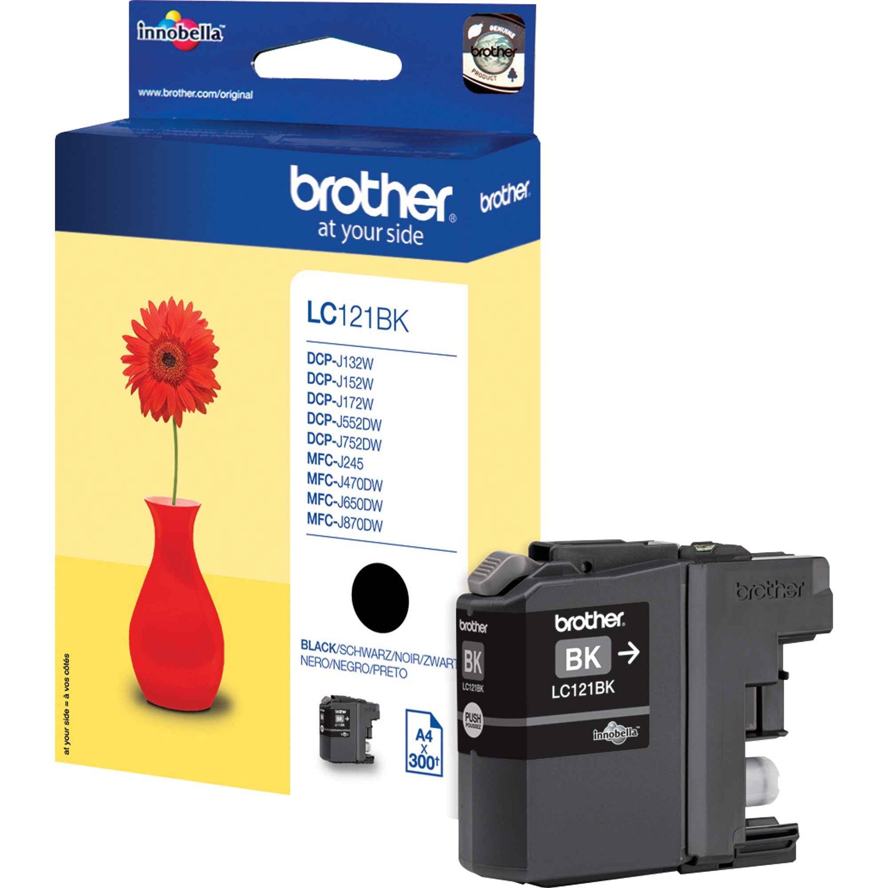 Brother Tintenpatrone LC-121BK schwarz