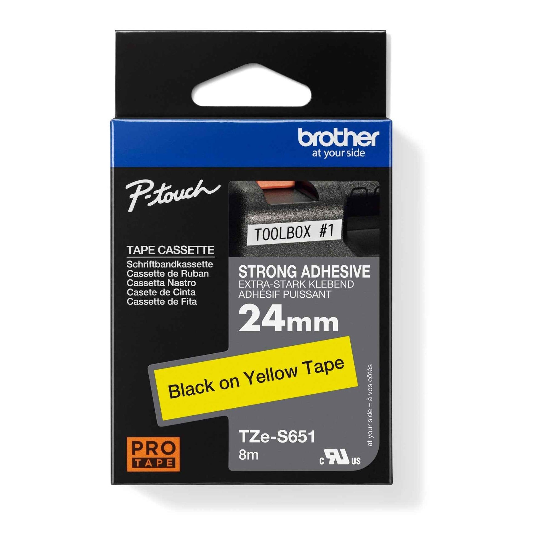 Brother Schriftbandkassette P-touch 24 mm x 8 m (B x L) TZe-S651