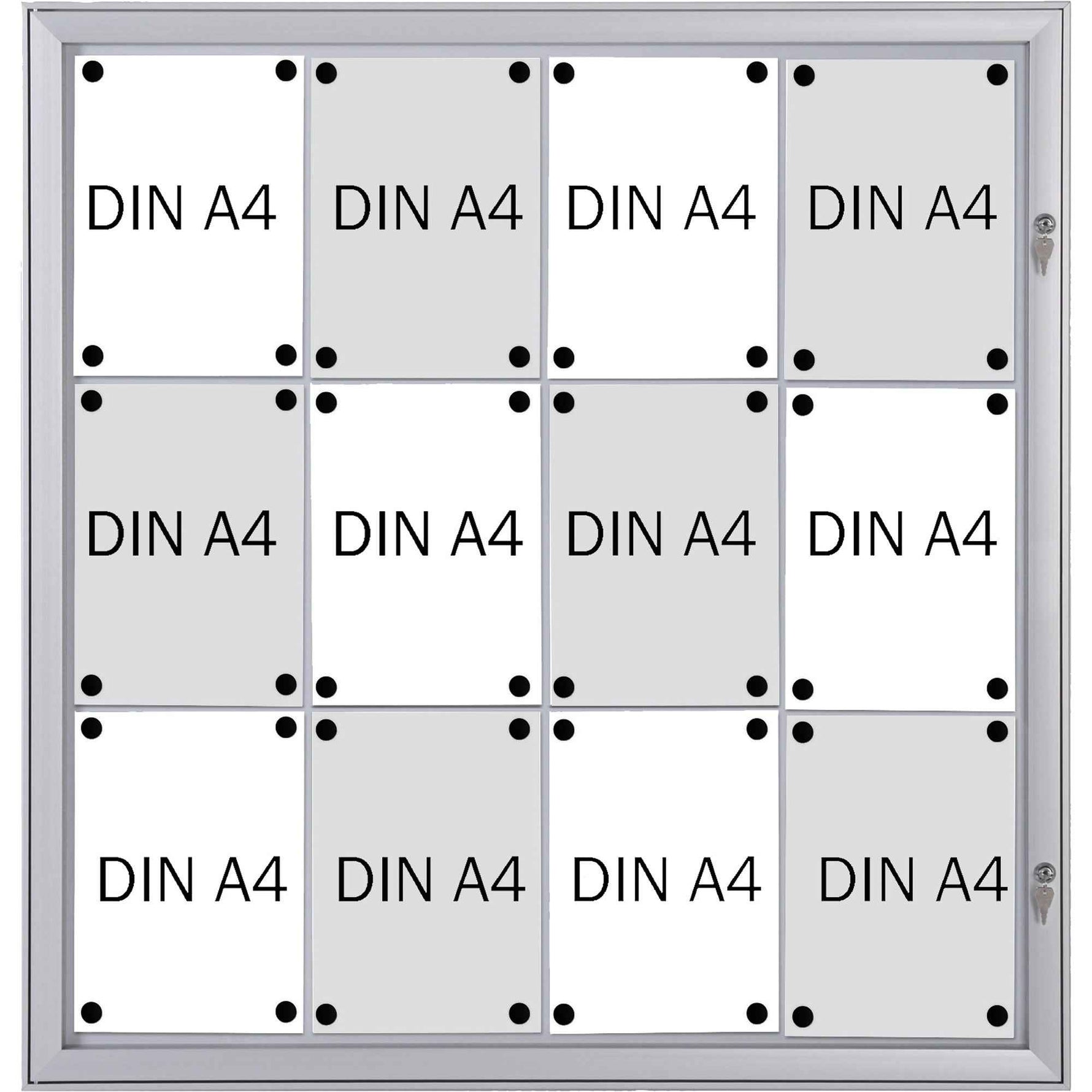 FRANKEN Schaukasten Security 12 x DIN A4