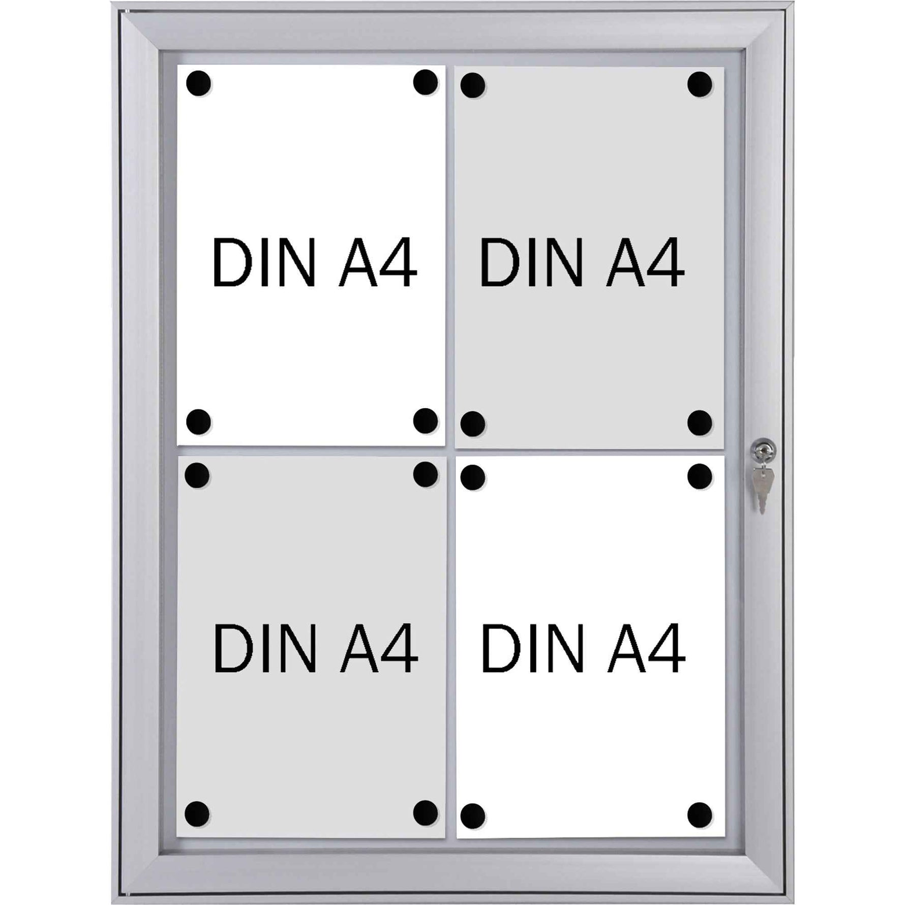 FRANKEN Schaukasten Security 4 x DIN A4