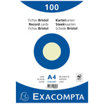 Exacompta Karteikarte DIN A4 blanko