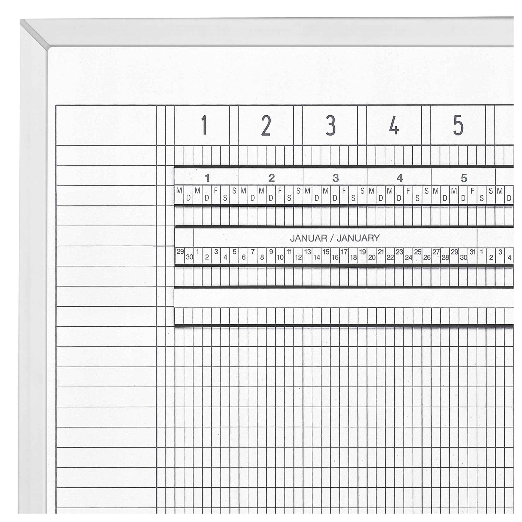 magnetoplan® Urlaubsübersicht undatiert 200 x 75 cm (B x H)