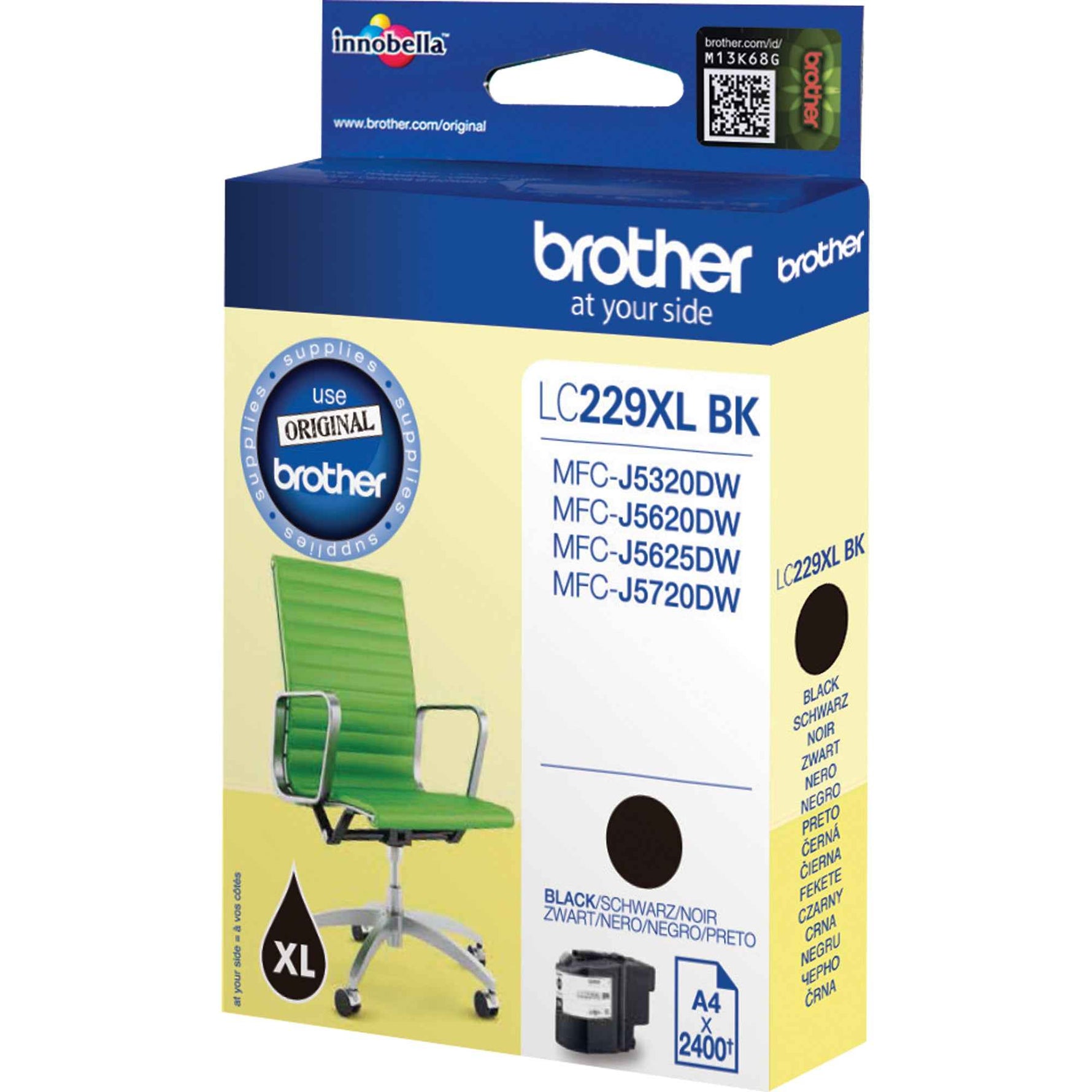 Brother Tintenpatrone LC-229XL-BK schwarz