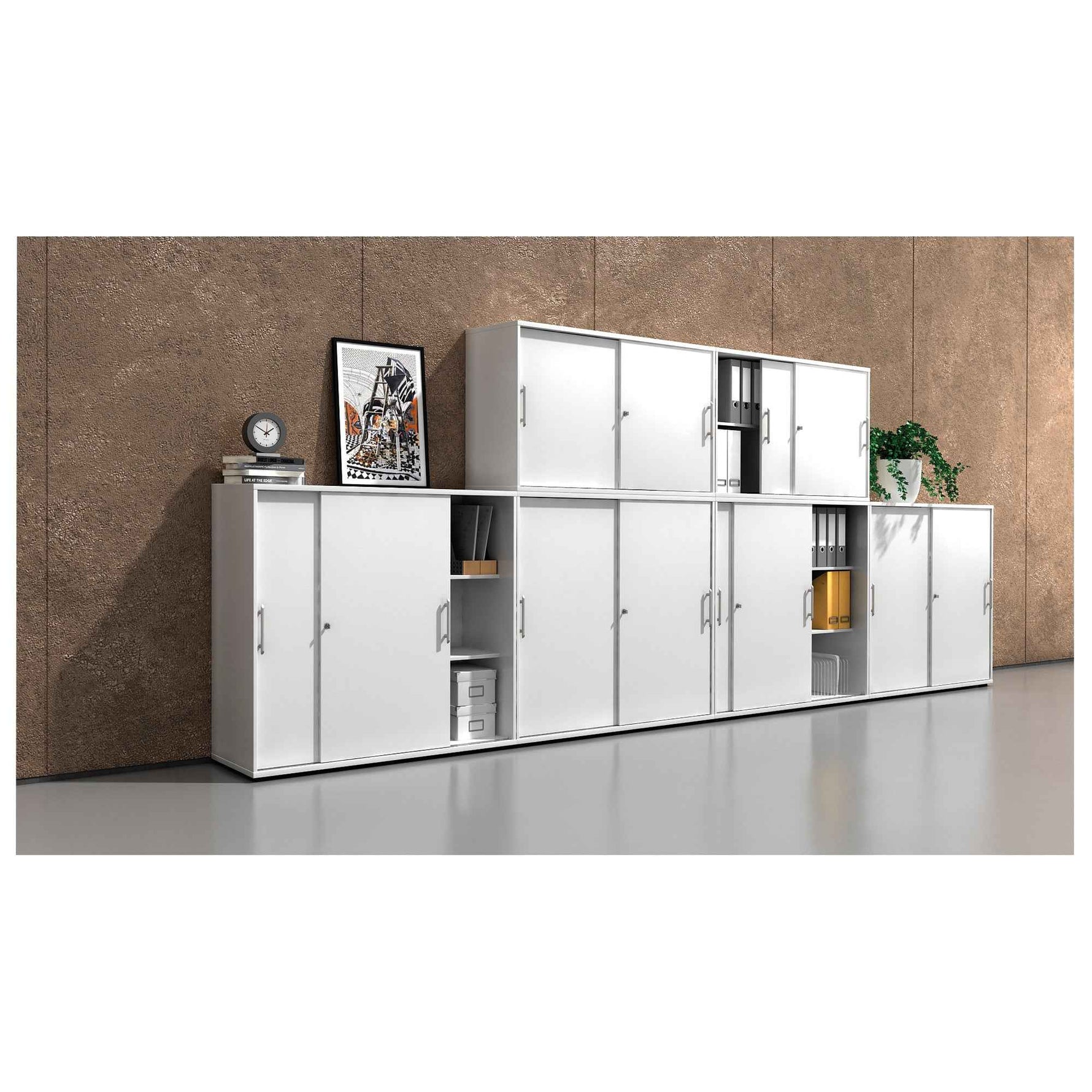 Hammerbacher Schiebetürenschrank 1.200 x 1.100 x 400 mm (B x H x T)
