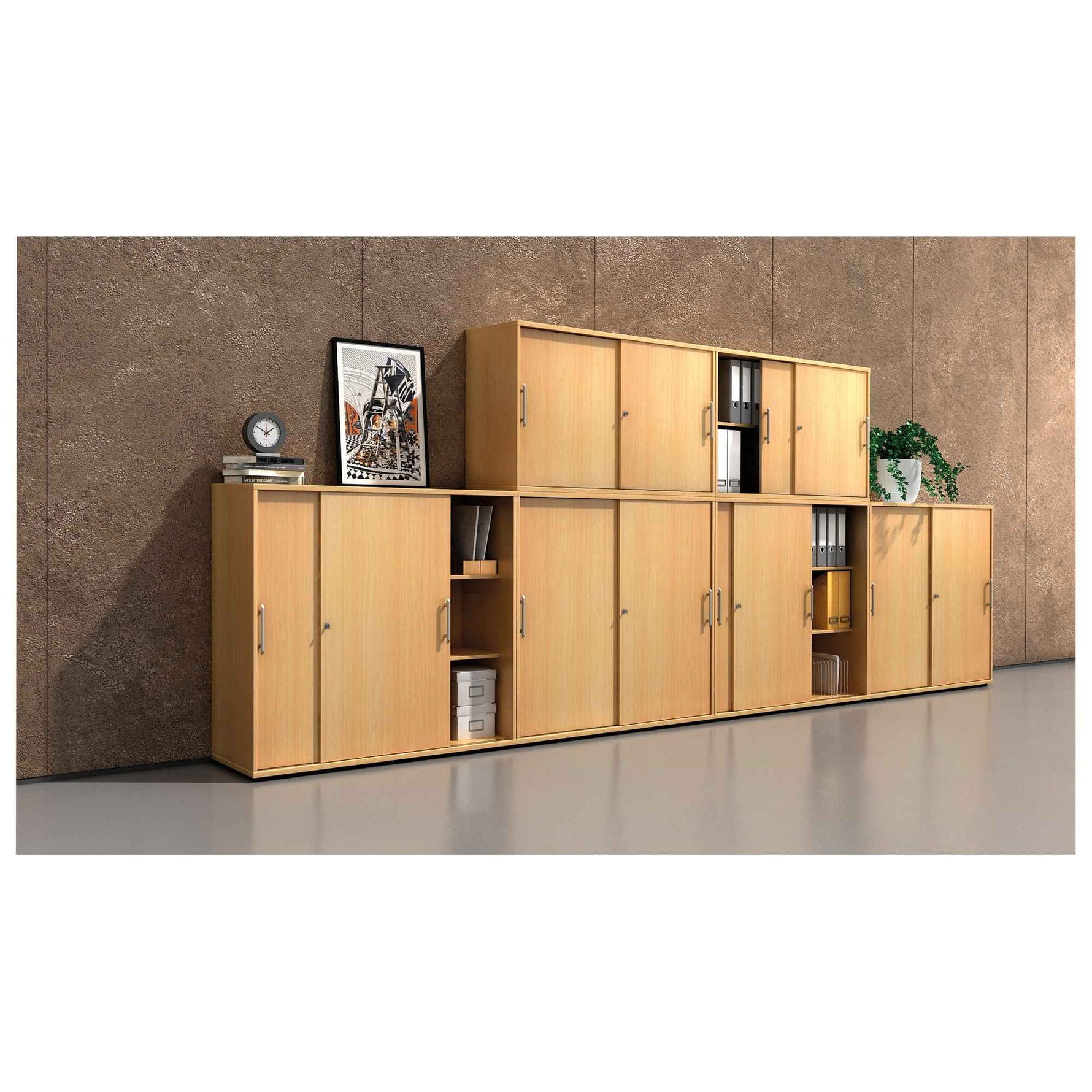 Hammerbacher Schiebetürenschrank 1.200 x 1.100 x 400 mm (B x H x T)