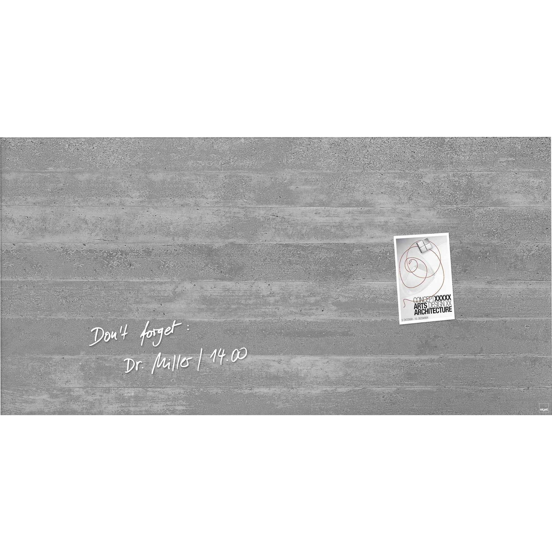 SIGEL Glasboard Artverum 91 x 46 x 1,5 cm (B x H x T) hochglänzend