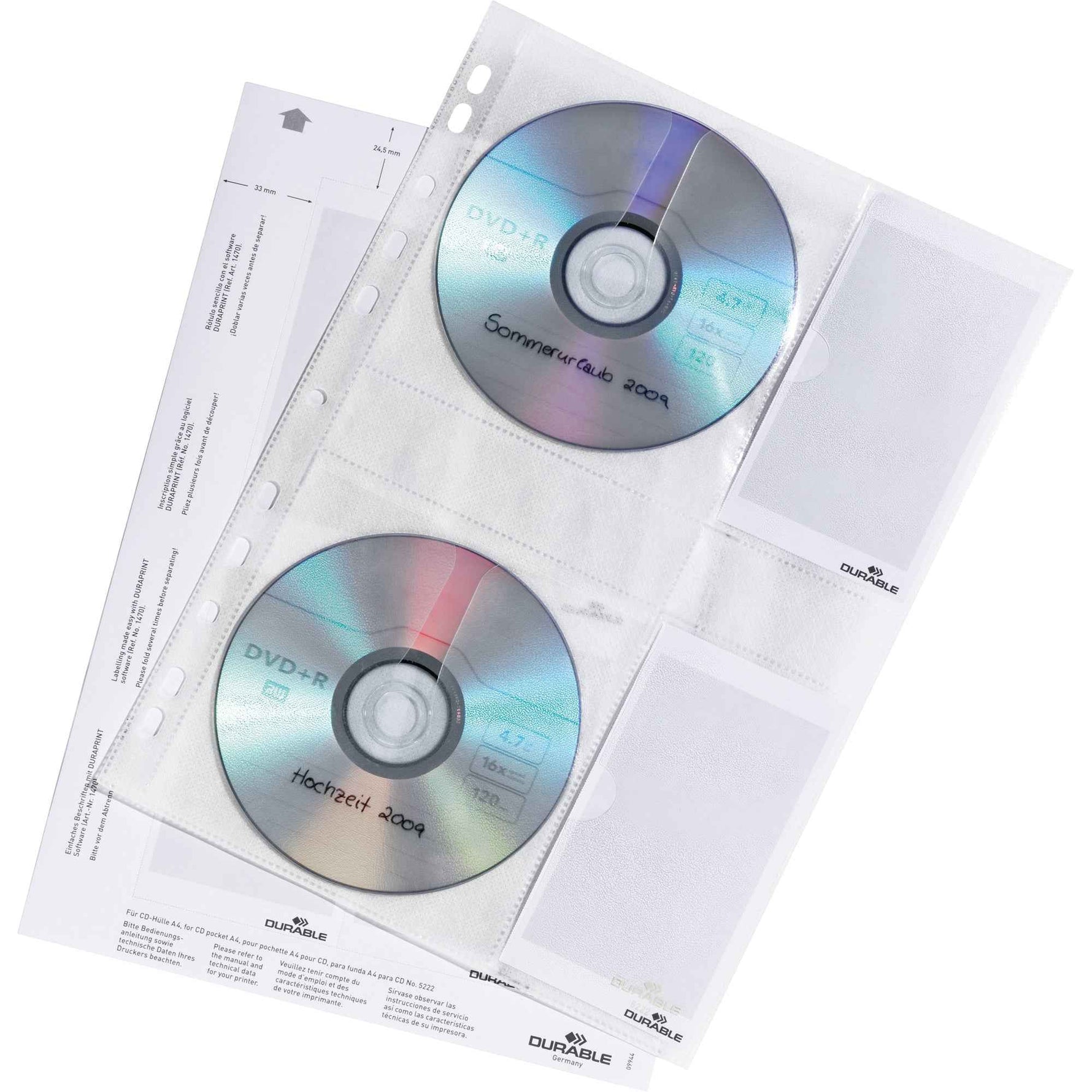 DURABLE CD/DVD Hülle COVER M