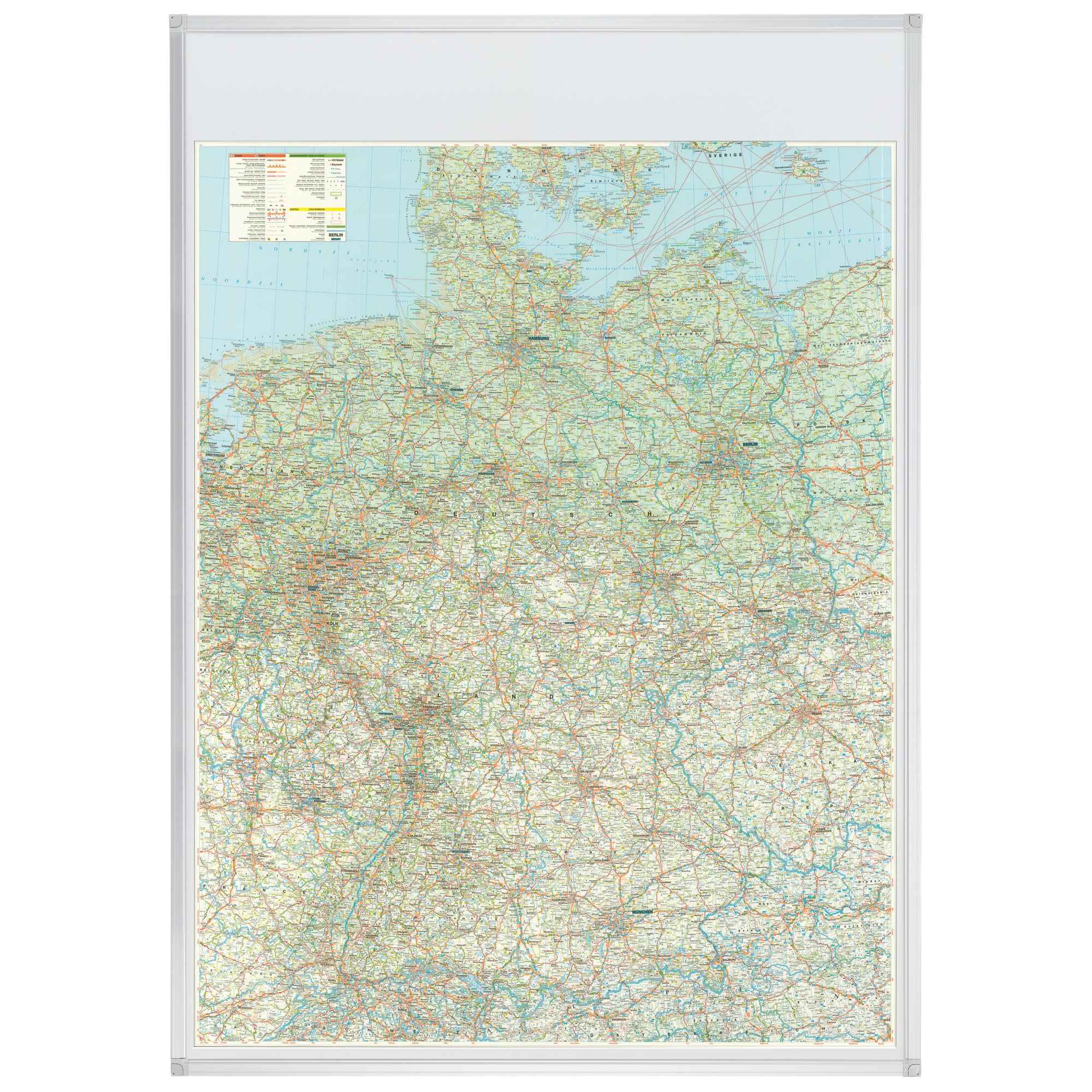 FRANKEN Straßenkartentafel
