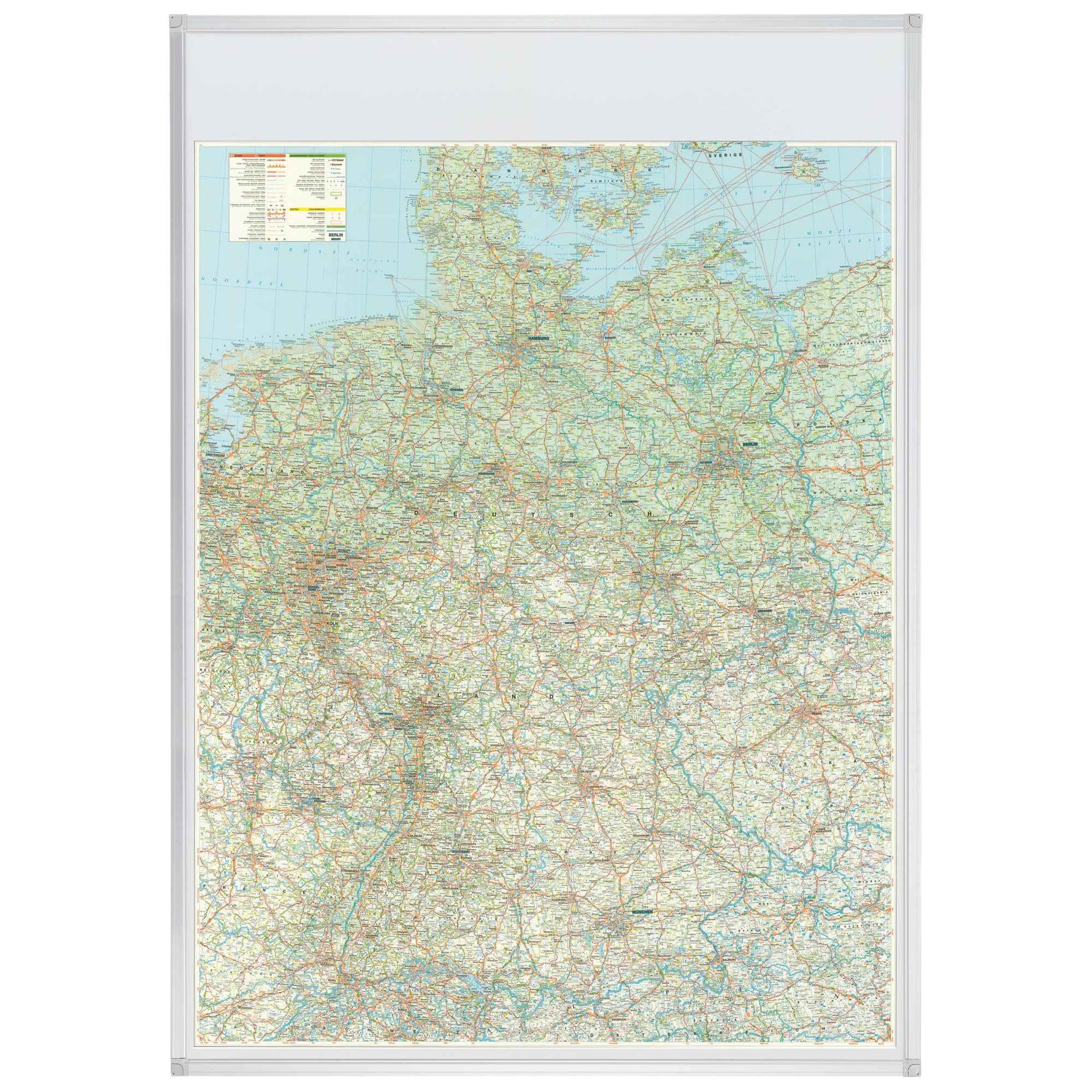 FRANKEN Straßenkartentafel