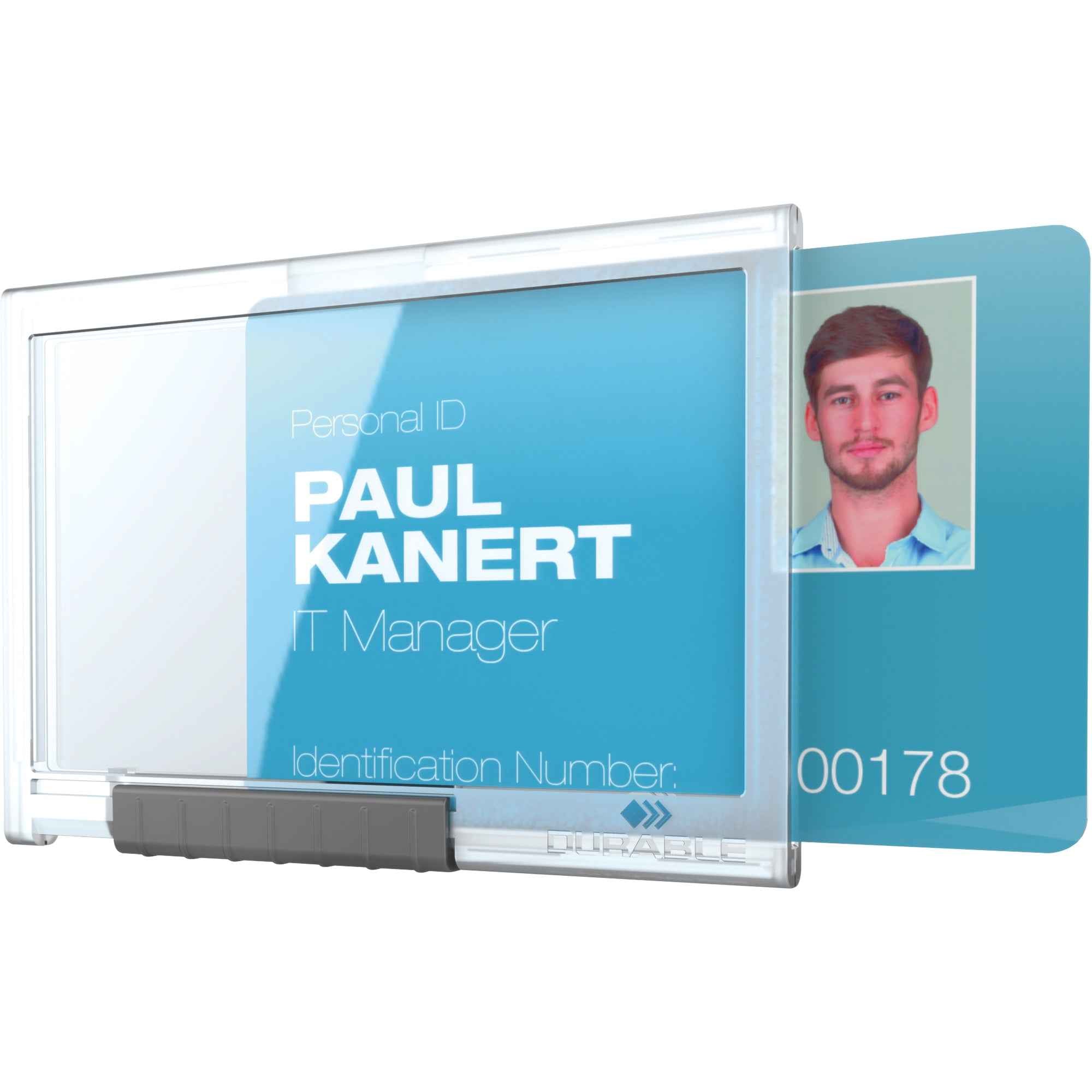 DURABLE Ausweishalter PUSHBOX MONO