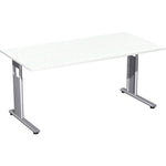 Geramöbel Schreibtisch C Fuß Flex 1.600 x 680-820 x 800 mm (B x H x T) Rechteck