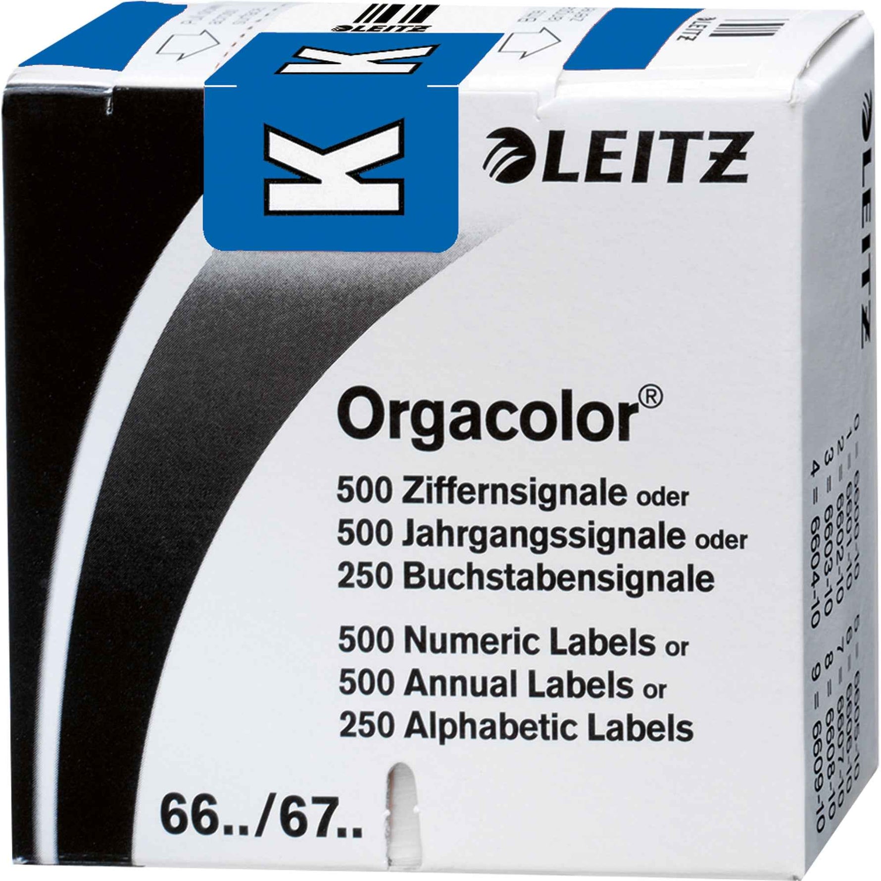Leitz Buchstabensignal Orgacolor® dunkelblau