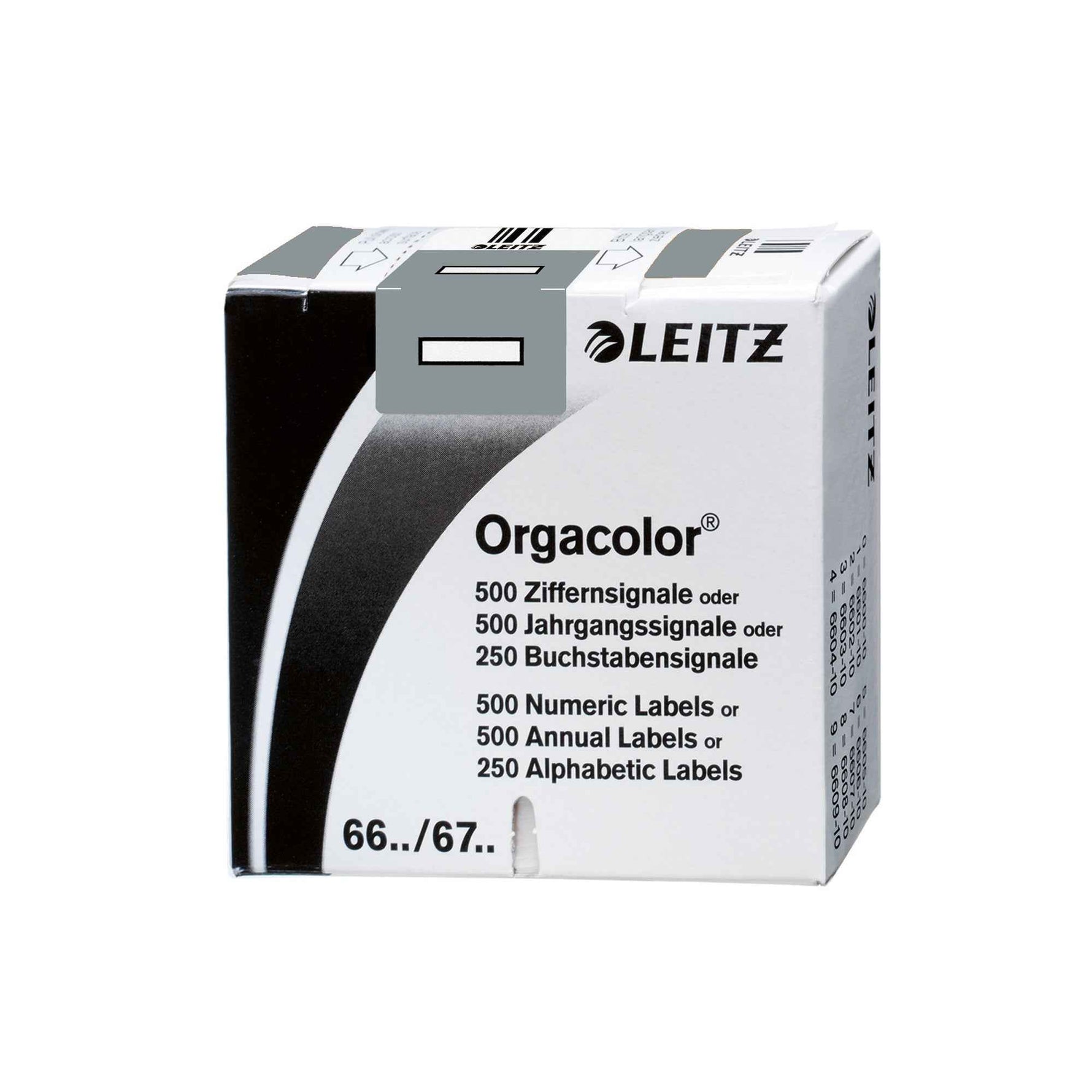 Leitz Buchstabensignal Orgacolor® grau