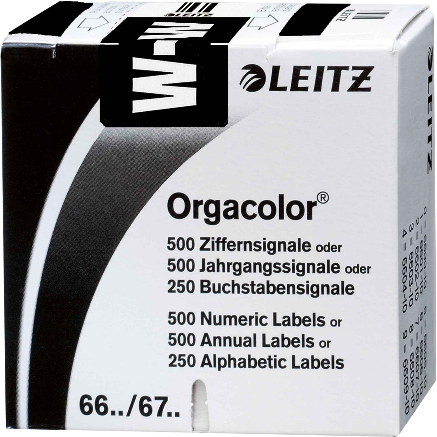 Leitz Buchstabensignal Orgacolor® schwarz