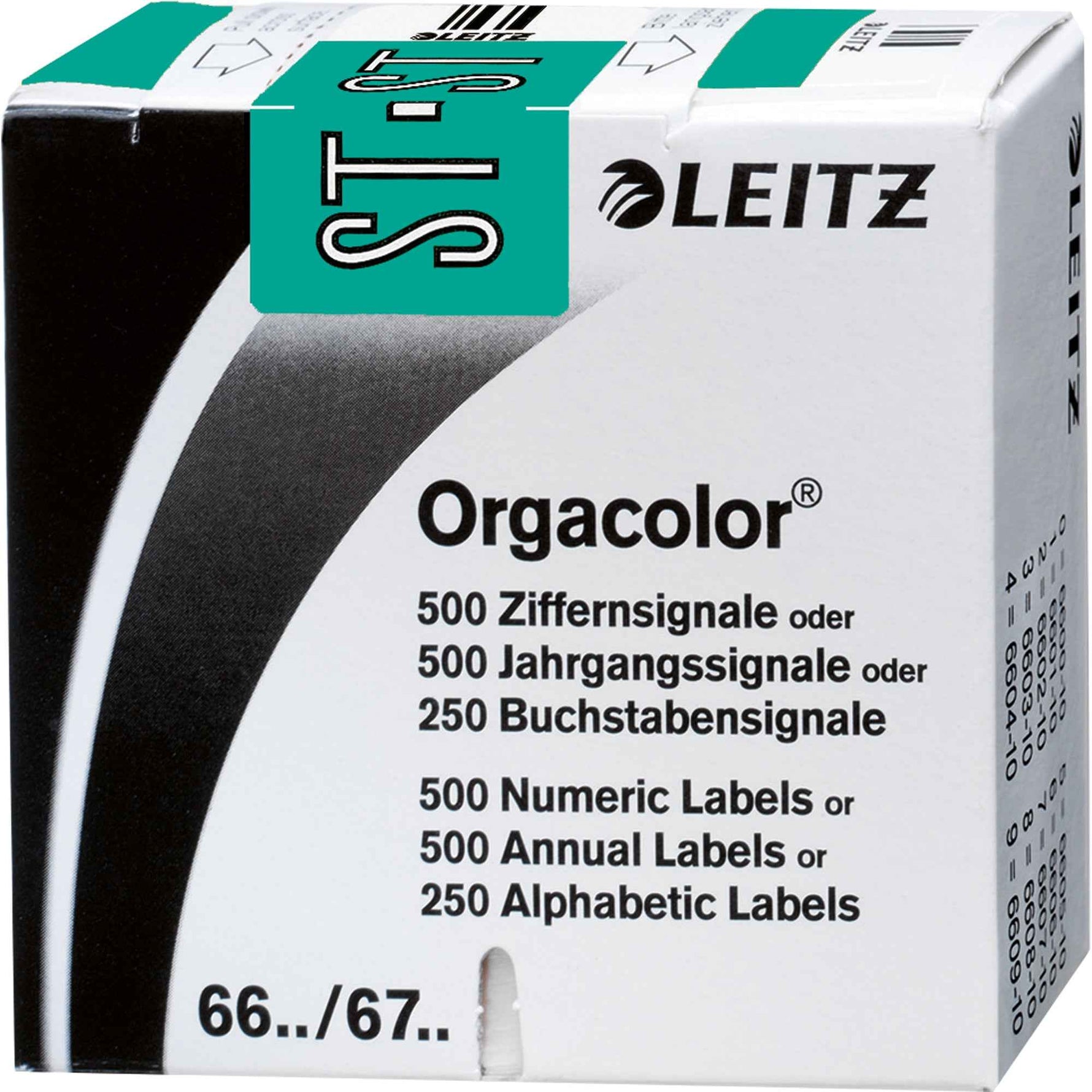 Leitz Buchstabensignal Orgacolor® türkis